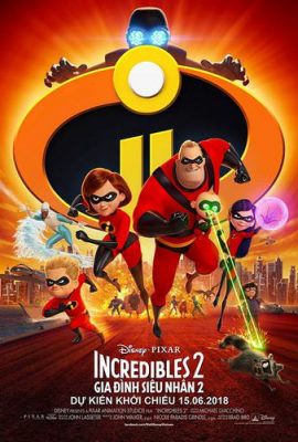 Poster phim Gia đình siêu nhân 2 – Incredibles 2 (2018)