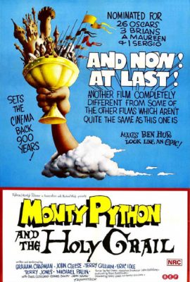 Poster phim Monty Python và cái Chén Thánh – Monty Python and the Holy Grail (1975)